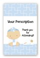 Little Doctor On The Way - Custom Large Rectangle Baby Shower Sticker/Labels thumbnail