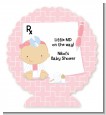 Little Girl Doctor On The Way - Personalized Baby Shower Centerpiece Stand thumbnail