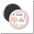 Little Girl Doctor On The Way - Personalized Baby Shower Magnet Favors thumbnail