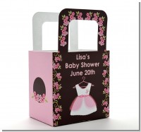 Little Girl Outfit - Personalized Baby Shower Favor Boxes
