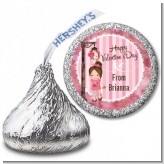 Little Girl - Hershey Kiss Valentines Day Sticker Labels