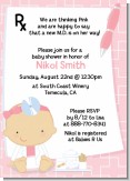 Little Girl Doctor On The Way - Baby Shower Invitations