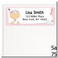 Little Girl Doctor On The Way - Baby Shower Return Address Labels thumbnail