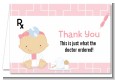 Little Girl Doctor On The Way - Baby Shower Thank You Cards thumbnail