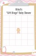 Little Girl Nurse On The Way - Baby Shower Gift Bingo Game Card thumbnail