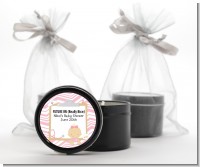 Little Girl Nurse On The Way - Baby Shower Black Candle Tin Favors