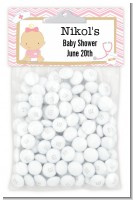 Little Girl Nurse On The Way - Custom Baby Shower Treat Bag Topper