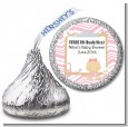Little Girl Nurse On The Way - Hershey Kiss Baby Shower Sticker Labels thumbnail