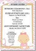 Little Girl Nurse On The Way - Baby Shower Invitations