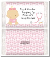 Little Girl Nurse On The Way - Personalized Popcorn Wrapper Baby Shower Favors