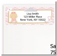 Little Girl Nurse On The Way - Baby Shower Return Address Labels thumbnail