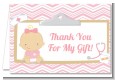 Little Girl Nurse On The Way - Baby Shower Thank You Cards thumbnail