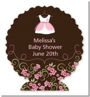 Little Girl Outfit - Personalized Baby Shower Centerpiece Stand