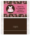 Little Girl Outfit - Personalized Popcorn Wrapper Baby Shower Favors thumbnail