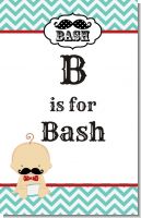 Little Man Mustache - Personalized Baby Shower Nursery Wall Art