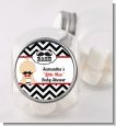 Little Man Mustache Black/Grey - Personalized Baby Shower Candy Jar thumbnail