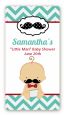 Little Man Mustache - Custom Rectangle Baby Shower Sticker/Labels thumbnail
