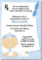 Little Doctor On The Way - Baby Shower Invitations