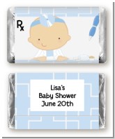 Little Doctor On The Way - Personalized Baby Shower Mini Candy Bar Wrappers