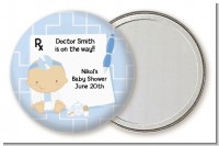 Little Doctor On The Way - Personalized Baby Shower Pocket Mirror Favors