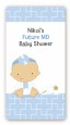 Little Doctor On The Way - Custom Rectangle Baby Shower Sticker/Labels thumbnail