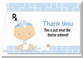 Little Doctor On The Way - Baby Shower Thank You Cards