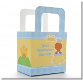 Little Prince African American - Personalized Baby Shower Favor Boxes