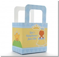 Little Prince African American - Personalized Baby Shower Favor Boxes