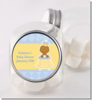 Little Prince African American - Personalized Baby Shower Candy Jar