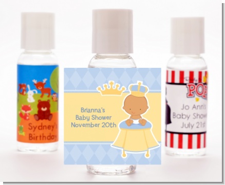 Little Prince Hispanic - Personalized Baby Shower Hand Sanitizers Favors