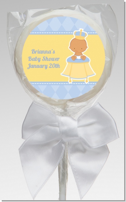 Little Prince Hispanic - Personalized Baby Shower Lollipop Favors