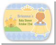 Little Prince Hispanic - Personalized Baby Shower Rounded Corner Stickers thumbnail