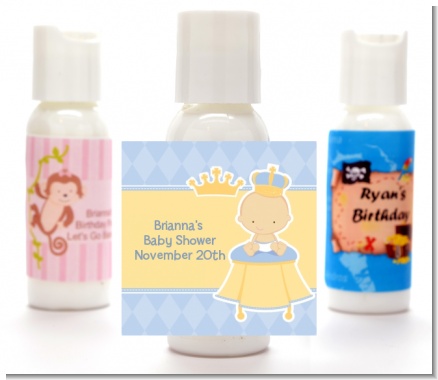 Little Prince - Personalized Baby Shower Lotion Favors