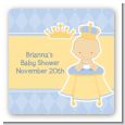 Little Prince - Square Personalized Baby Shower Sticker Labels thumbnail