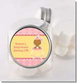Little Princess African American - Personalized Baby Shower Candy Jar