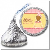 Little Princess African American - Hershey Kiss Baby Shower Sticker Labels