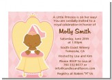 Little Princess African American - Baby Shower Petite Invitations