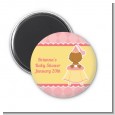 Little Princess African American - Personalized Baby Shower Magnet Favors thumbnail