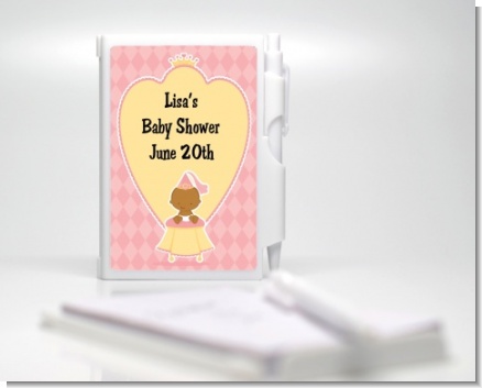 Little Princess African American - Baby Shower Personalized Notebook Favor
