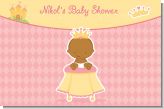 Little Princess African American - Personalized Baby Shower Placemats