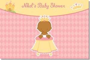 Little Princess African American - Personalized Baby Shower Placemats