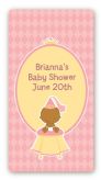 Little Princess African American - Custom Rectangle Baby Shower Sticker/Labels