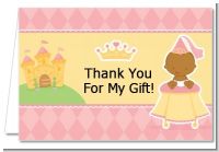 Little Princess African American - Baby Shower Thank You Cards