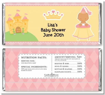 Little Princess Hispanic - Personalized Baby Shower Candy Bar Wrappers