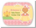 Little Princess Hispanic - Personalized Baby Shower Rounded Corner Stickers thumbnail