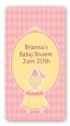 Little Princess - Custom Rectangle Baby Shower Sticker/Labels thumbnail