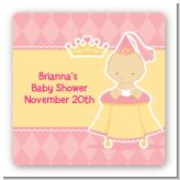 Little Princess - Square Personalized Baby Shower Sticker Labels