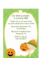 Little Pumpkin Caucasian - Birthday Party Petite Invitations thumbnail