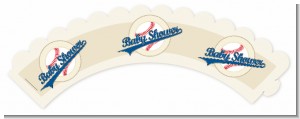Little Slugger Baseball - Baby Shower Cupcake Wrappers