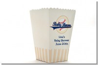 Little Slugger Baseball - Personalized Baby Shower Popcorn Boxes